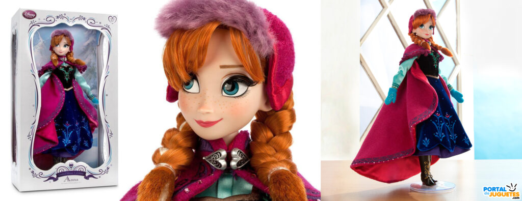 nueva muñeca edicion limitada anna frozen traje de nieve